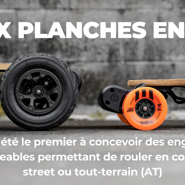 Skate ELECTR'ILE GTR 2 Bambou 2in1 +télécommande bridée 25KM/H