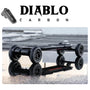 Skate ELECTR'ILE - EVOLVE Diablo Carbon tout terrain - Télécommande EDPM (bridée 25 Km/H)
